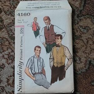 Vintage 50s Men's Sewing Pattern